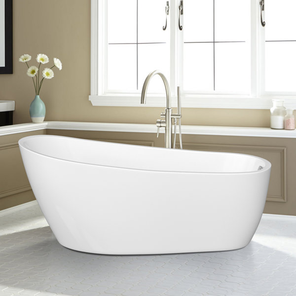 Hokua 27.58'' x 55.16'' Freestanding Soaking Americast Bathtub ...
